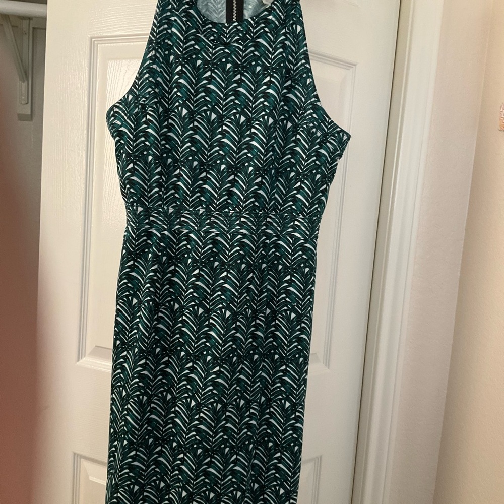 H&M Teal and Black Patterned Top - Picture 6 of 7